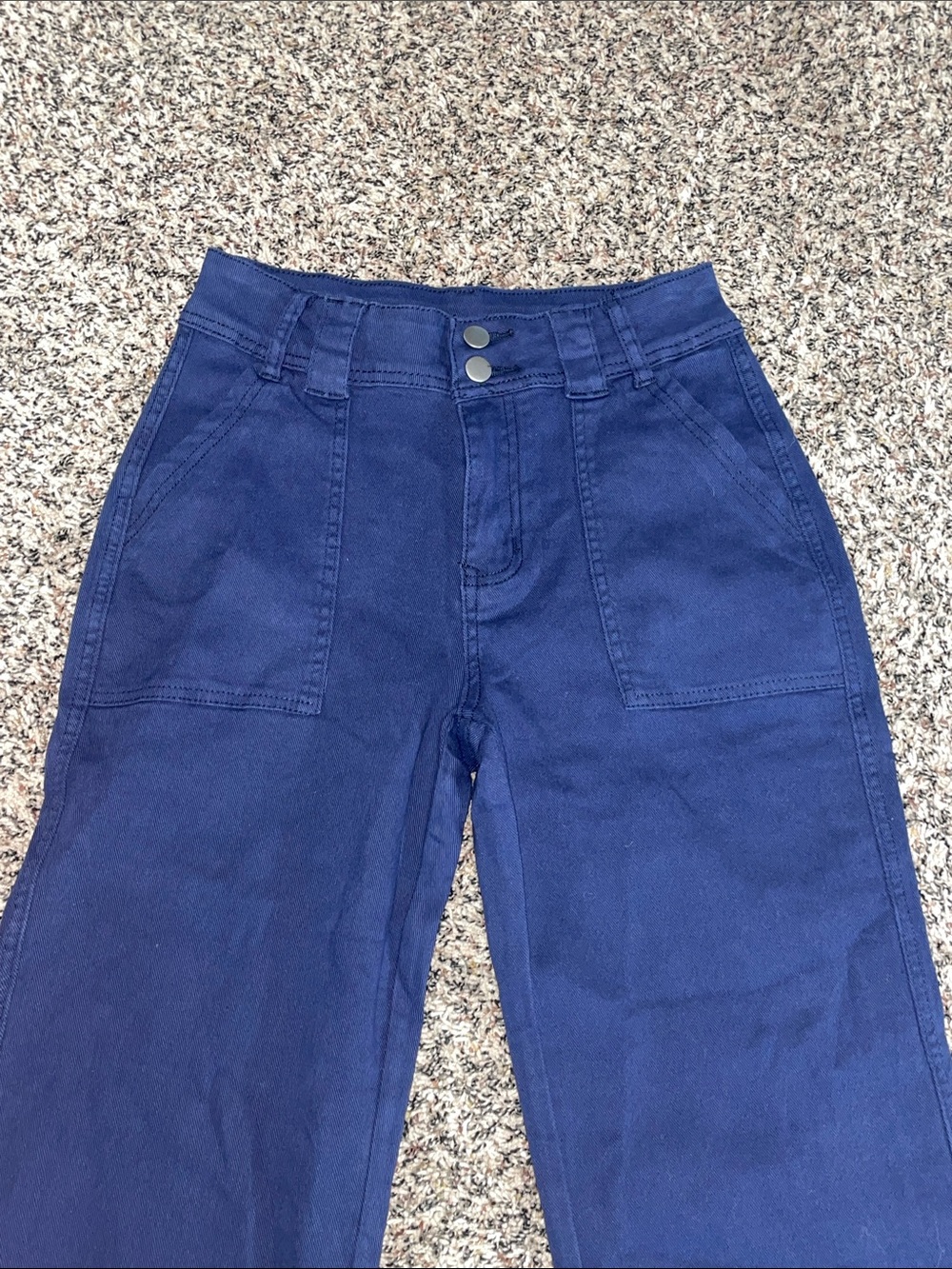 Sailor High Rise Utility Wide Leg Navy Blue Trousers Size M | NWOT - Picture 2 of 5